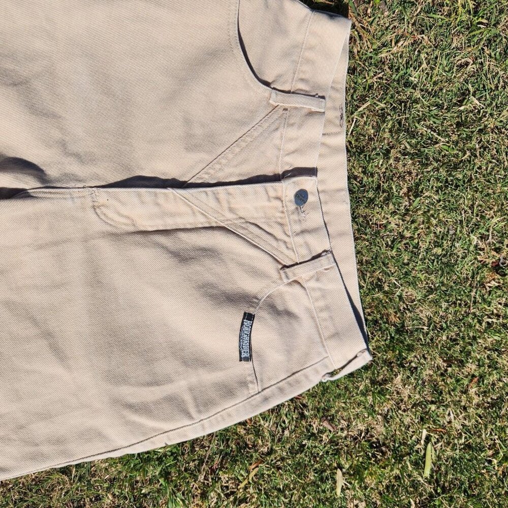 Vintage Roughrider Beige Western 90s Denim Jeans !!! - Picture 6 of 8